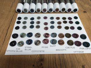 Light Concave 18mm 2 Hole Button