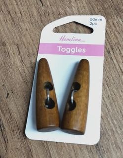 Toggle Shark Tooth Dark 50mm