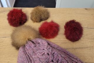 Possum Fur Pompom with brooch clip