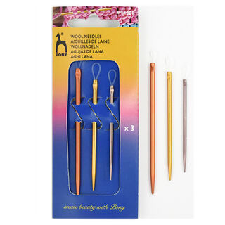 Pony Wool Needles - Aluminium