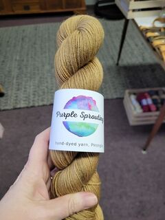 Purple Sprouting BFL 4ply - Toffee