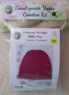 Creative Kit - Possum Merino Baby Hat K109