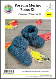 Creative Kit - Possum Merino Baby Boots K113