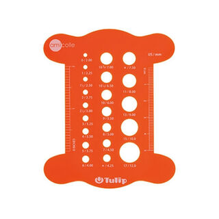 Tulip Knitting Needle Gauge - Orange