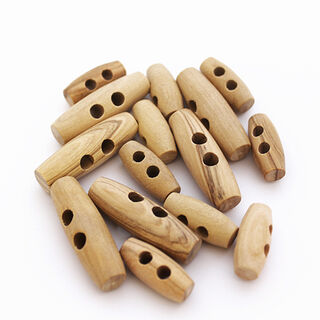 Italian Wooden Toggles 25.5mm - Light Wood