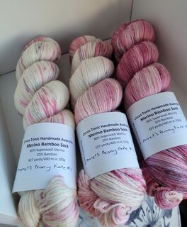 Monet's Peony Fade - Merino Bamboo