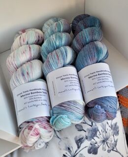 Monet's Larkspur Fade - Merino Bamboo