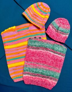 P358 Tootsies 4ply Vest & Hat Pattern