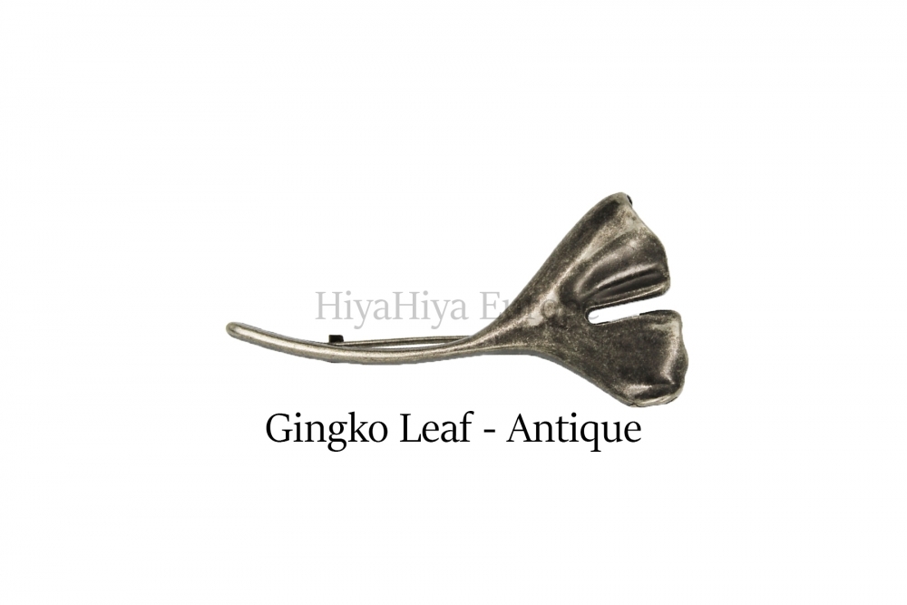 Hiya Hiya Ginkyo Leaf Shawl Pin - Antique