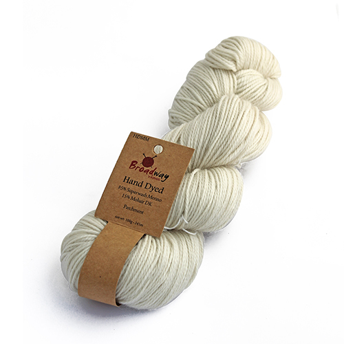 Hand Dyed Merino Mohair - Parchment
