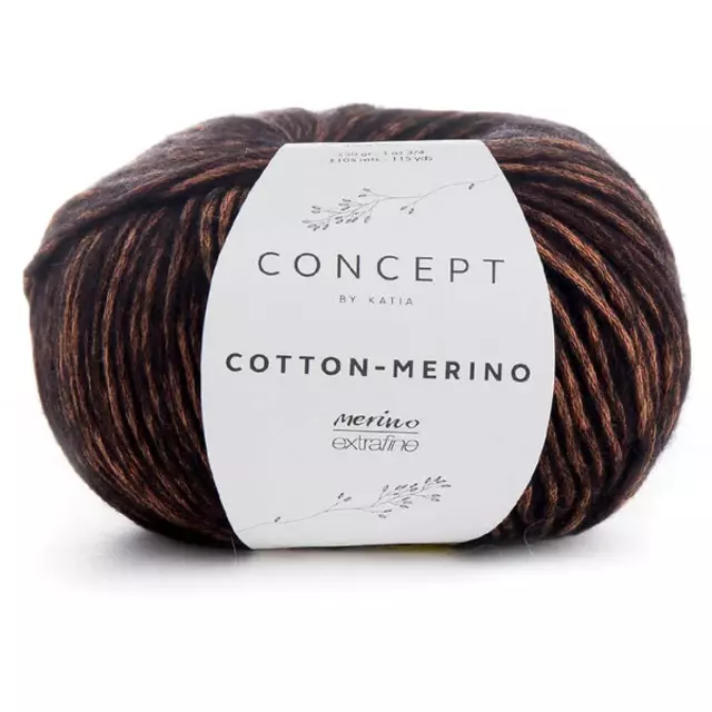 Concept Cotton-Merino - 052 Rust/Black
