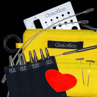 ChiaoGoo Twist Shorties Yellow Large Interchangeable Set
