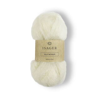 Isager Silk Mohair - E0  Natural Undyed RMS