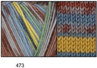 Countrywide Tootsies - 473 Brown/Yellow/Blue/Grey