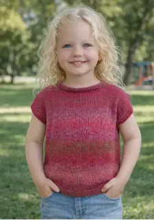 P436 - Childs Sleveless Vest - DK/8ply