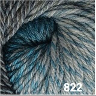 Mandala 8ply - 822 Teals Black