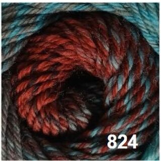 Mandala 8ply - 824 Teals Copper